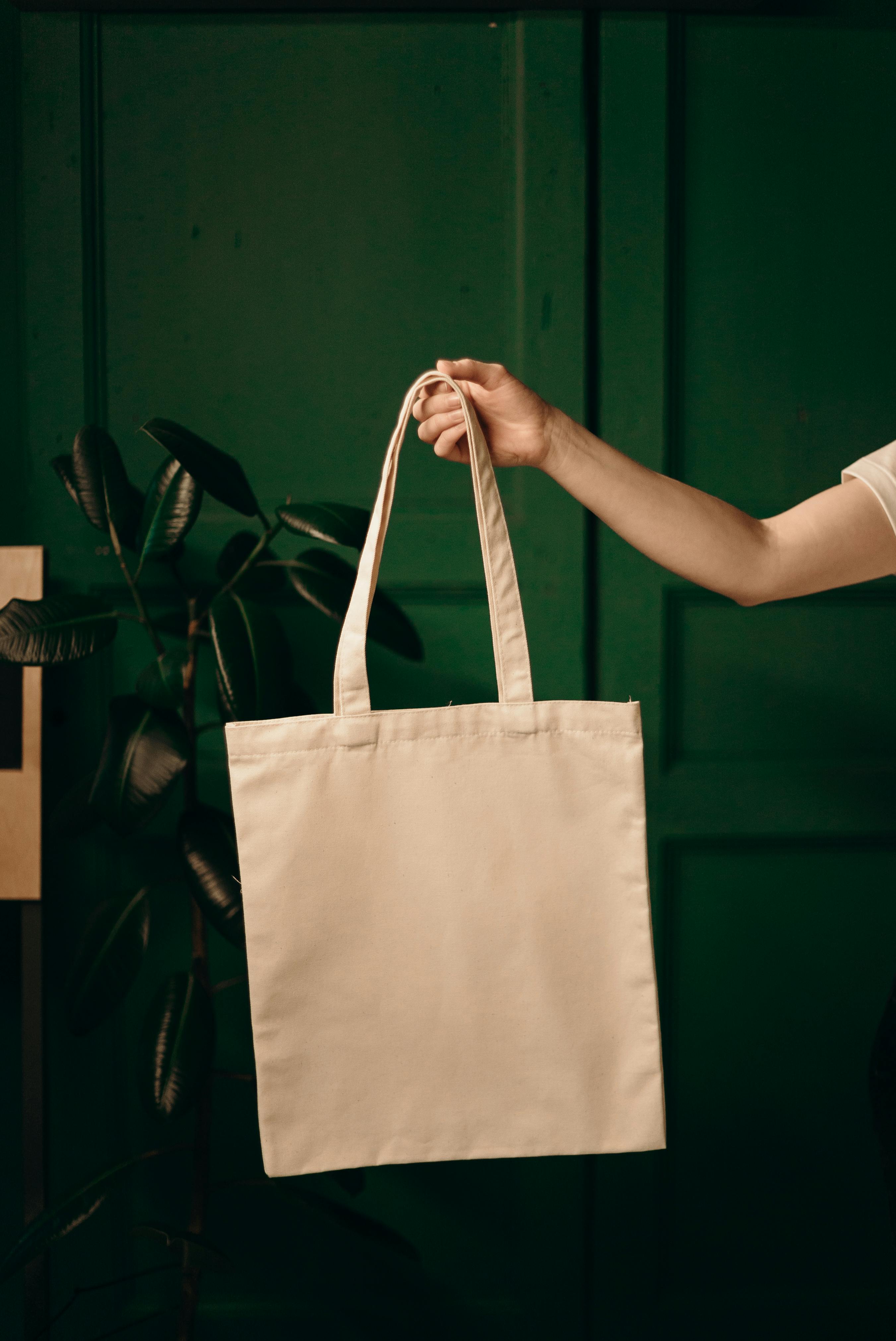 A simple, eco-friendly brown paper bag used for packaging sustainable product bundles.