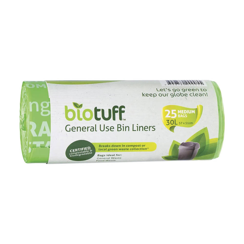 General Use Bin Liners Medium 30L 25pk
