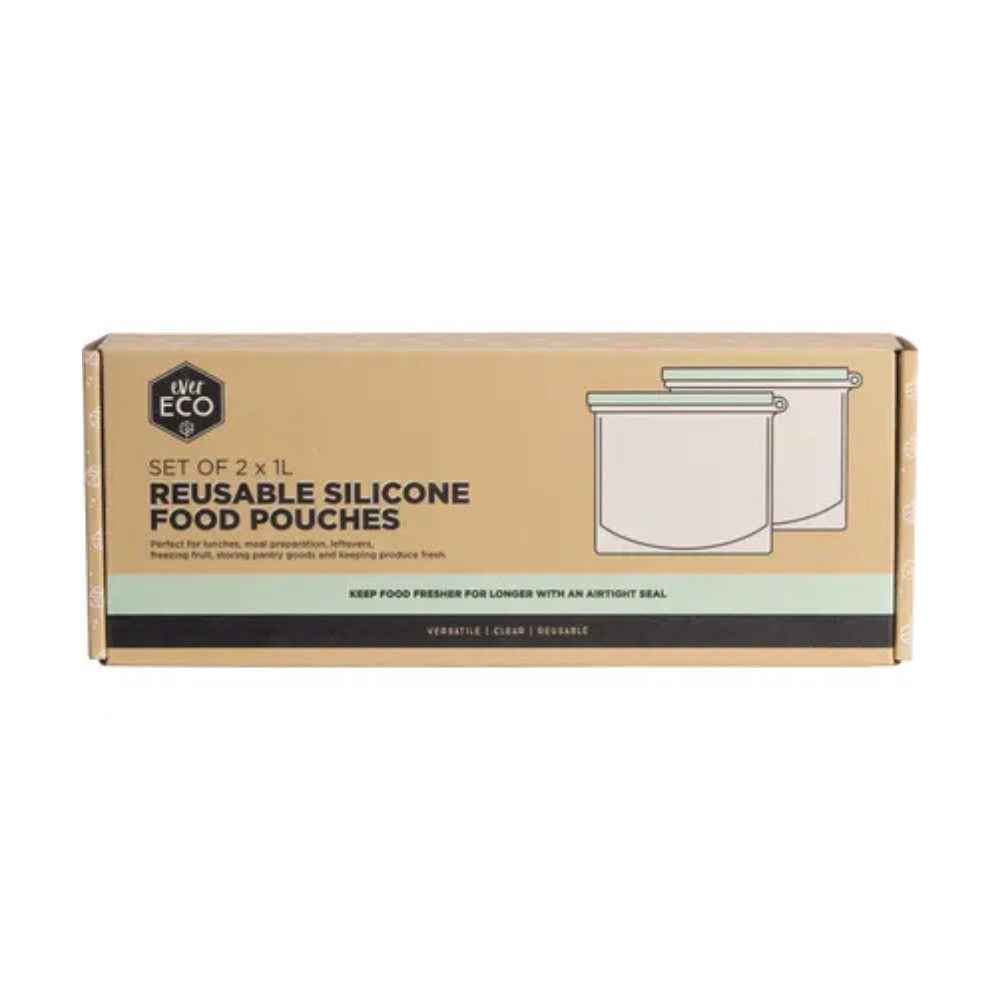 Reusable Silicone Food Pouches 1L 2pk